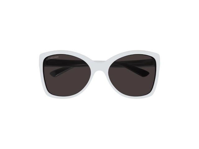 Balenciaga Balenciaga Sunglasses In White Frame With Grey Shiny Lens White - view 2
