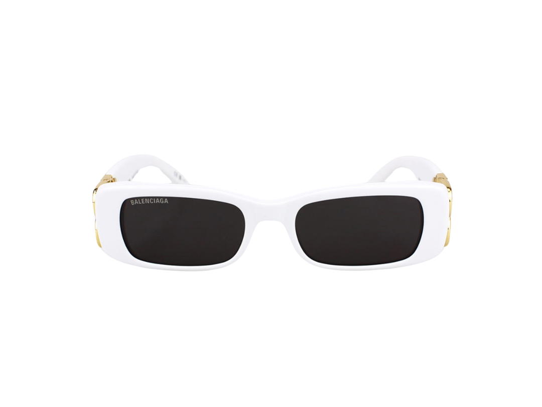 Balenciaga Balenciaga Sunglasses In White Metal Acetate Frame With Grey Lenses