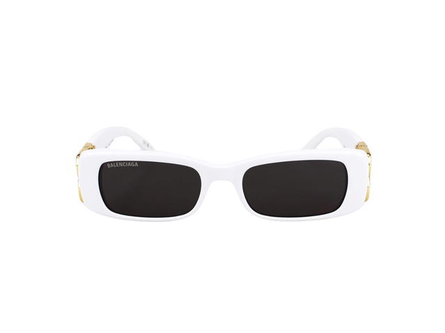 Balenciaga Balenciaga Sunglasses In White Metal Acetate Frame With Grey Lenses - view 1