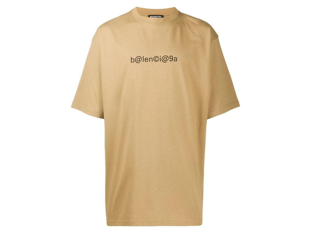 Balenciaga Balenciaga Symbolic Large Fit T-shirt Beige
