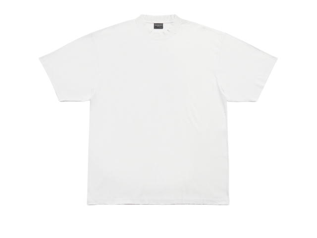 Balenciaga Balenciaga T-Shirt Medium Fit In White And Black Thin Jersey - view 1