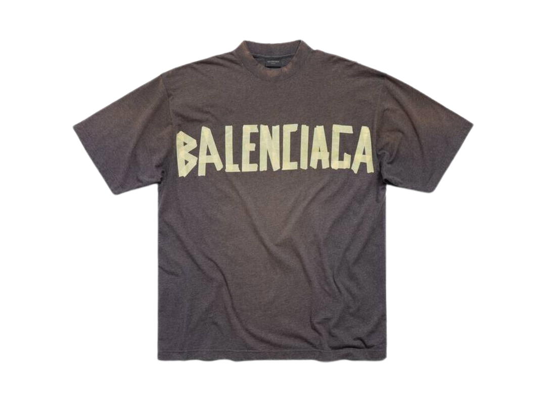 Balenciaga Balenciaga Tape Type T-shirt Medium Fit Dark Grey