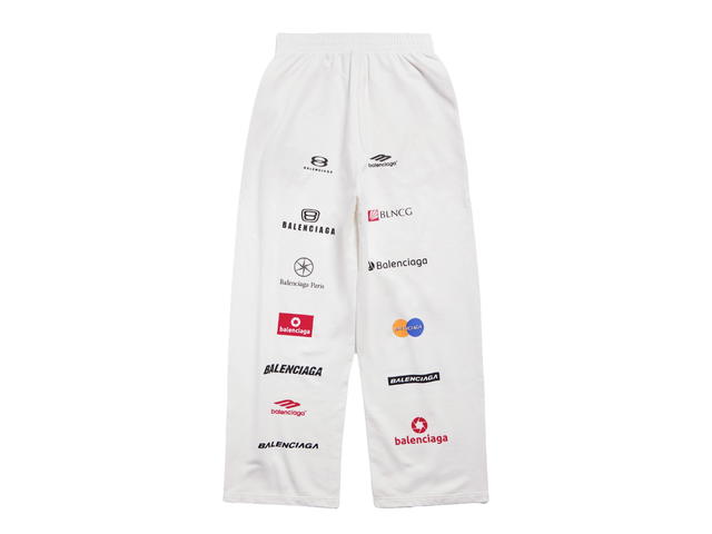 Balenciaga Balenciaga Top League Baggy Sweatpants In White Medium Fleece - view 2
