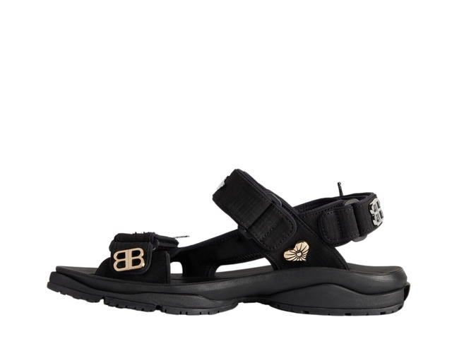 Balenciaga Balenciaga Tourist Sandal In Black Technical Material With Pins (W) - view 2