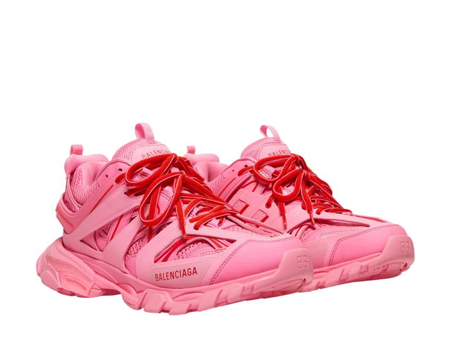 Balenciaga Balenciaga Track Sneaker In Neon Pink Mesh And Nylon Fluo Pink (W) - view 3