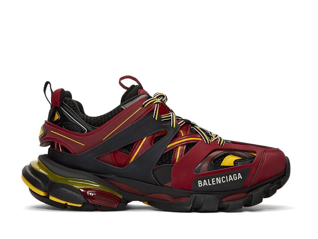 Balenciaga Balenciaga Track Trainers Burgundy Black