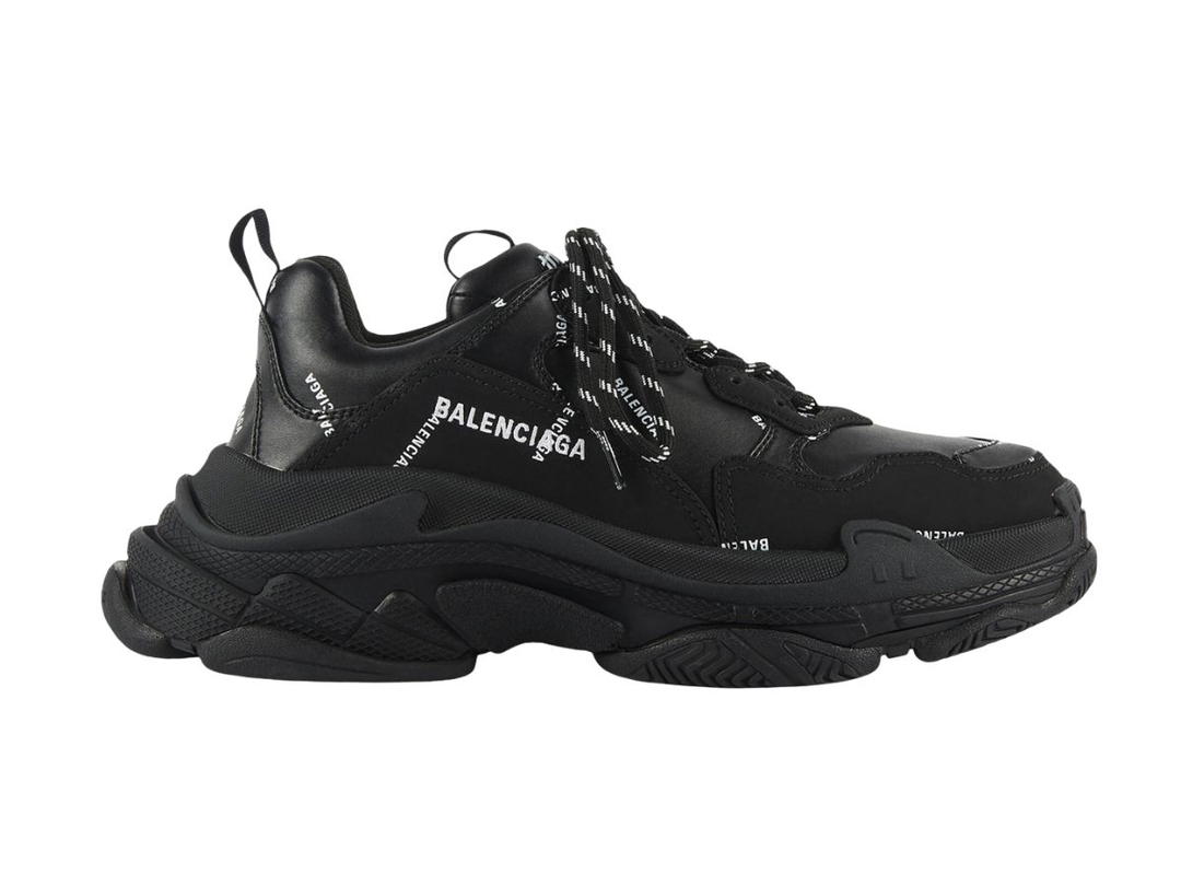 Balenciaga Balenciaga Triple S Allover Logo Black (W)