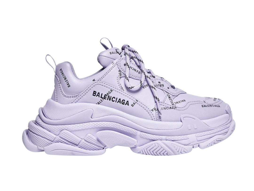 Balenciaga Balenciaga Triple S Allover Logo Purple (W)