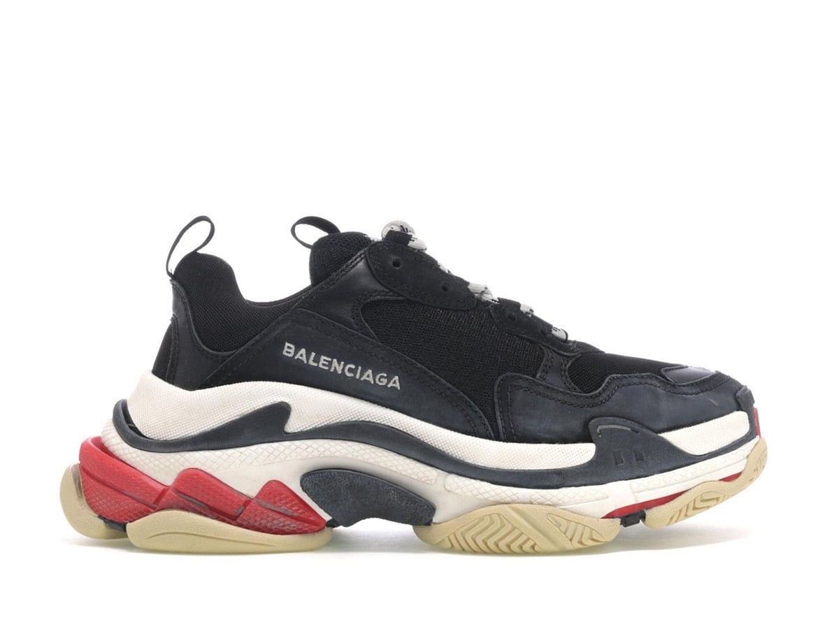 Balenciaga Balenciaga Triple S Black White Red (2018 Reissue)
