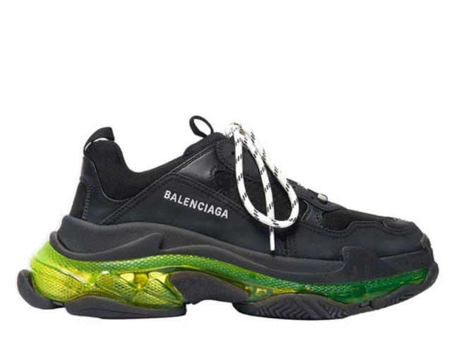 Balenciaga Balenciaga Triple S Clear Sole Sneaker Black Yellow Fluo - view 1