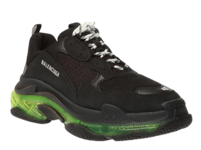 Balenciaga Balenciaga Triple S Clear Sole Sneaker Black Yellow Fluo - view 2