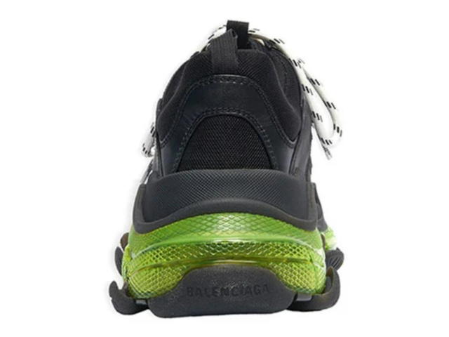 Balenciaga Balenciaga Triple S Clear Sole Sneaker Black Yellow Fluo - view 3