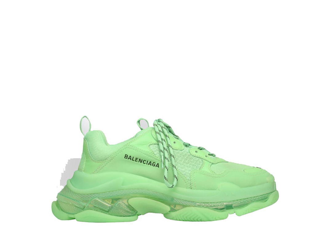 Balenciaga Balenciaga Triple S Clear Sole Sneaker Neon Green