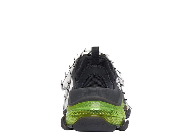 Balenciaga Balenciaga Triple S Clear Sole Sneaker Black Yellow Fluo (W) - view 2