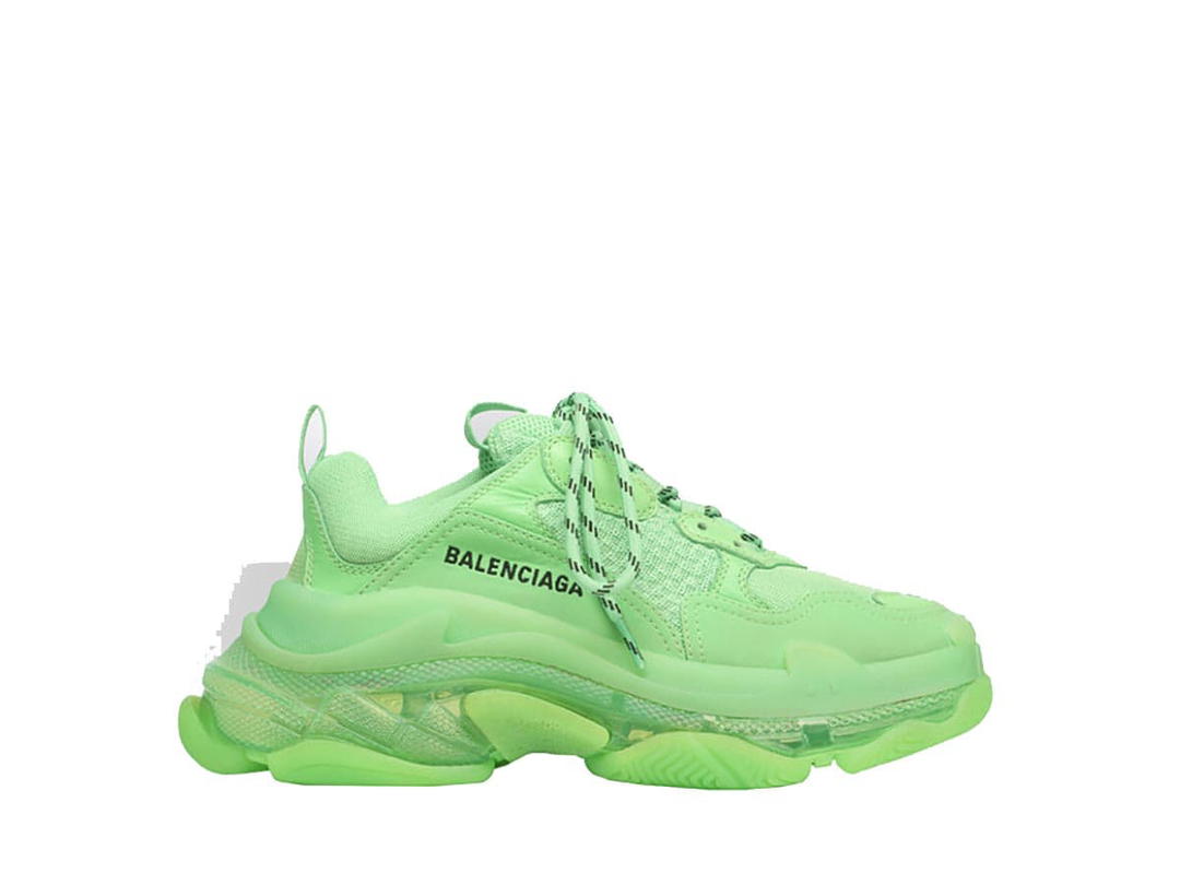 Balenciaga Balenciaga Triple S Clear Sole Sneaker Neon Green (W)