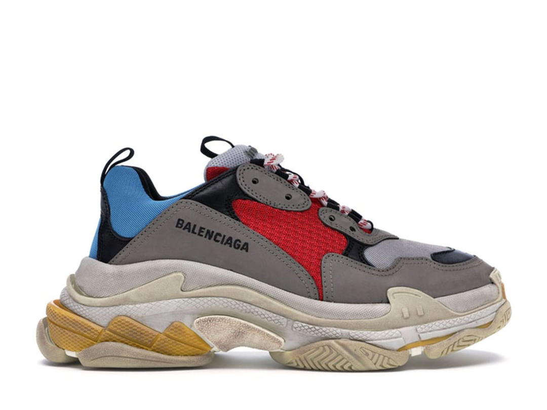 Balenciaga Balenciaga Triple S Grey Red Blue (2018 Reissue)