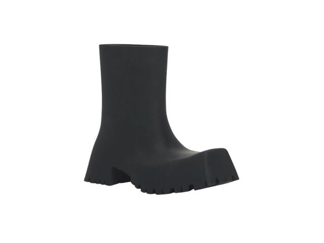 Balenciaga Balenciaga Trooper Rubber Boot Black - view 2