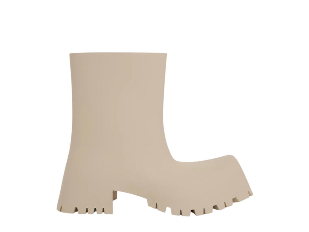Balenciaga Balenciaga Trooper Rubber Low Boot In Beige