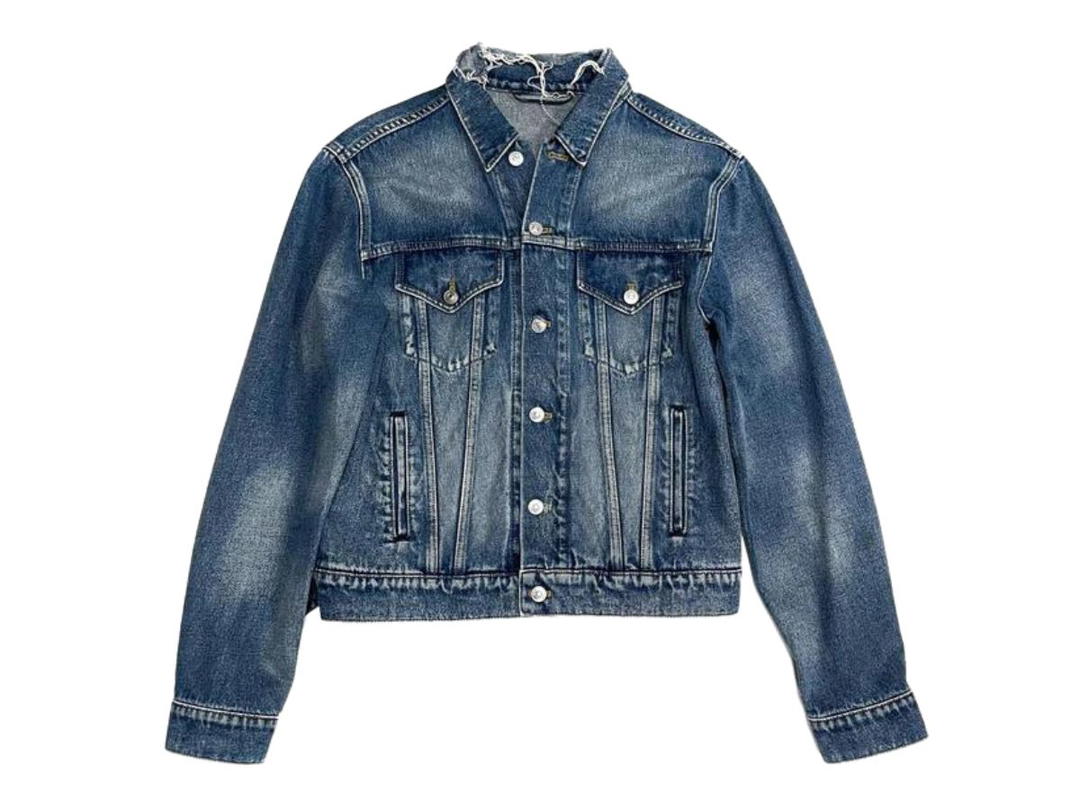 Balenciaga Balenciaga Trucker Jacket In Washed Blue Denim
