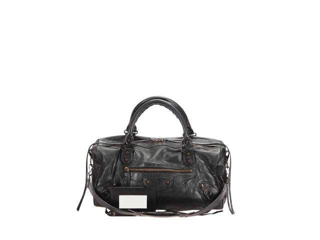 Balenciaga Balenciaga Twiggy Bag In Leather With Antique Brass Hardware Black - view 1