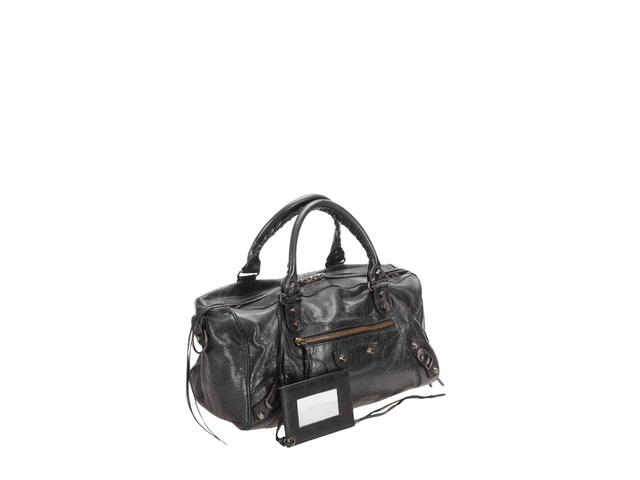 Balenciaga Balenciaga Twiggy Bag In Leather With Antique Brass Hardware Black - view 2