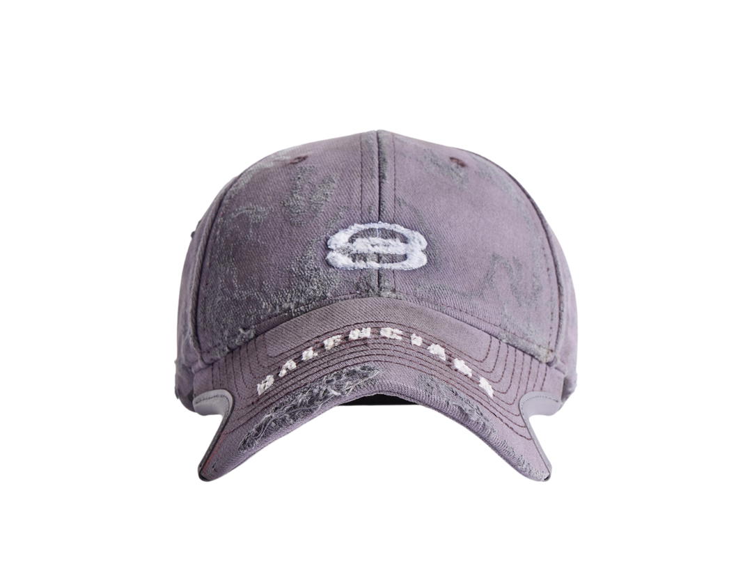 Balenciaga Balenciaga Unity Sports Icon Cap In Purple-White Cotton Drill