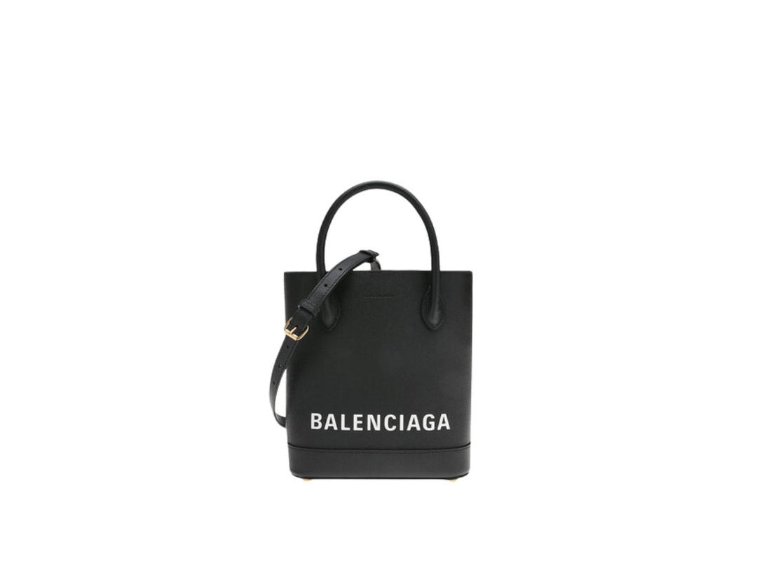 Balenciaga Balenciaga Ville XXS Tote Bag In Small Grain Calfskin With Aged-Gold Hardware Black