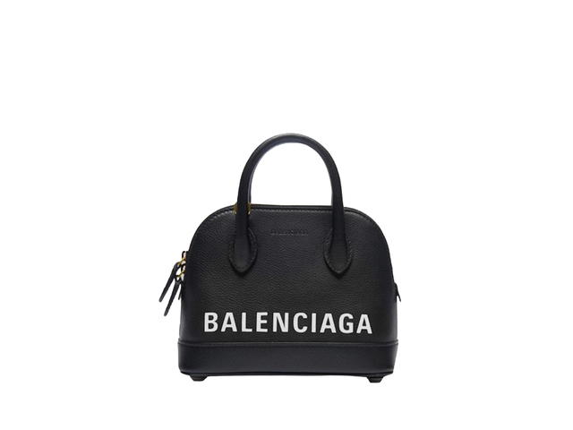 Balenciaga Balenciaga Ville XXS Ville XXS Handle Bag In Grained Calfskin Leather With Aged Gold-Tone Hardware Black - view 1