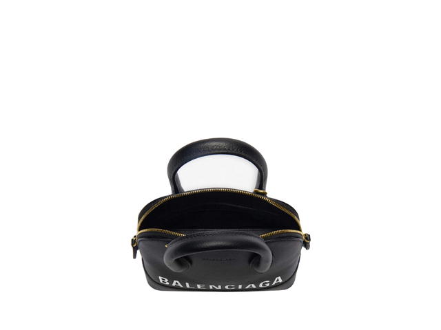 Balenciaga Balenciaga Ville XXS Ville XXS Handle Bag In Grained Calfskin Leather With Aged Gold-Tone Hardware Black - view 3