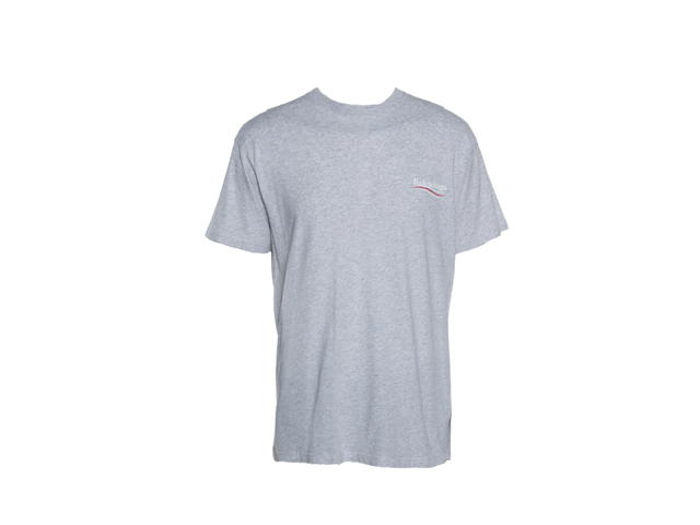 Balenciaga Balenciaga Wave Logo Print T-Shirt Light Grey - view 1