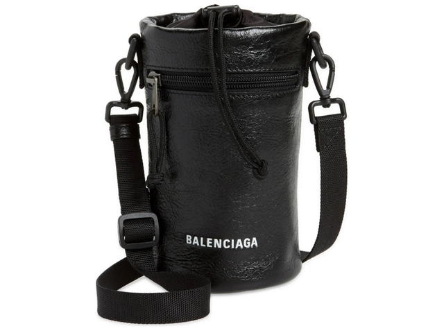 Balenciaga Balenciaga Weekend Bottle Holder Bag In Black Leather - view 1