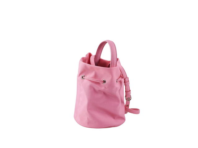 Balenciaga Balenciaga Wheel XS Bucket Bag In Nylon With Silver Hardware Pink - view 3
