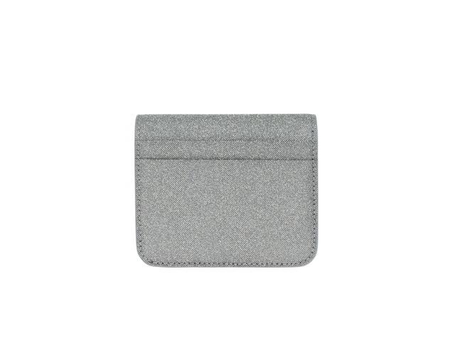 Balenciaga Balenciaga Women's Cash Flap Coin And Card Holder In Sparkling Fabric In Silver - view 2