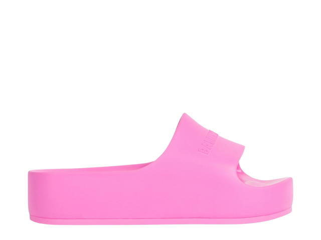 Balenciaga Balenciaga Chunky Slide Sandal In Fluo Pink Rubber (W) - view 1