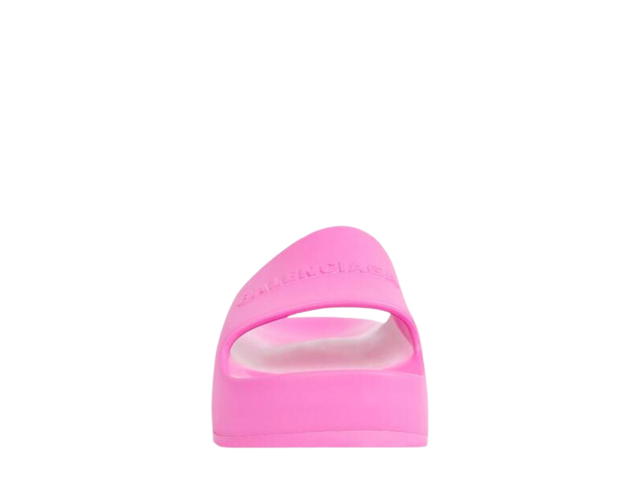 Balenciaga Balenciaga Chunky Slide Sandal In Fluo Pink Rubber (W) - view 3