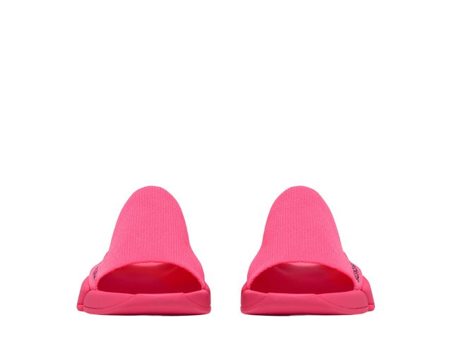 Balenciaga Balenciaga Women's Speed 2.0 Recycled Knit Slide Sandal In Neon Pink Recycled Knit-Sole Unit (W) - view 3