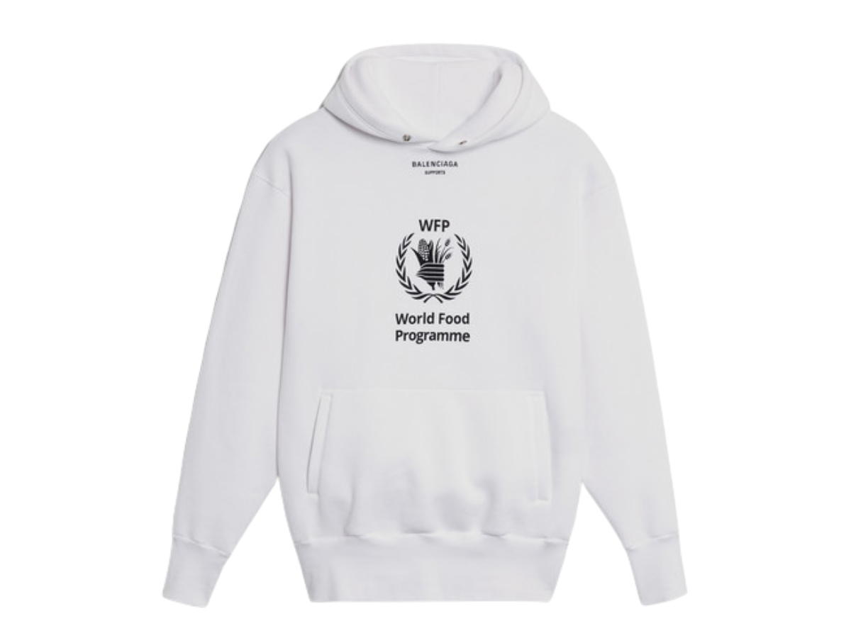 Balenciaga Balenciaga World Food Programme Hoodie Off White