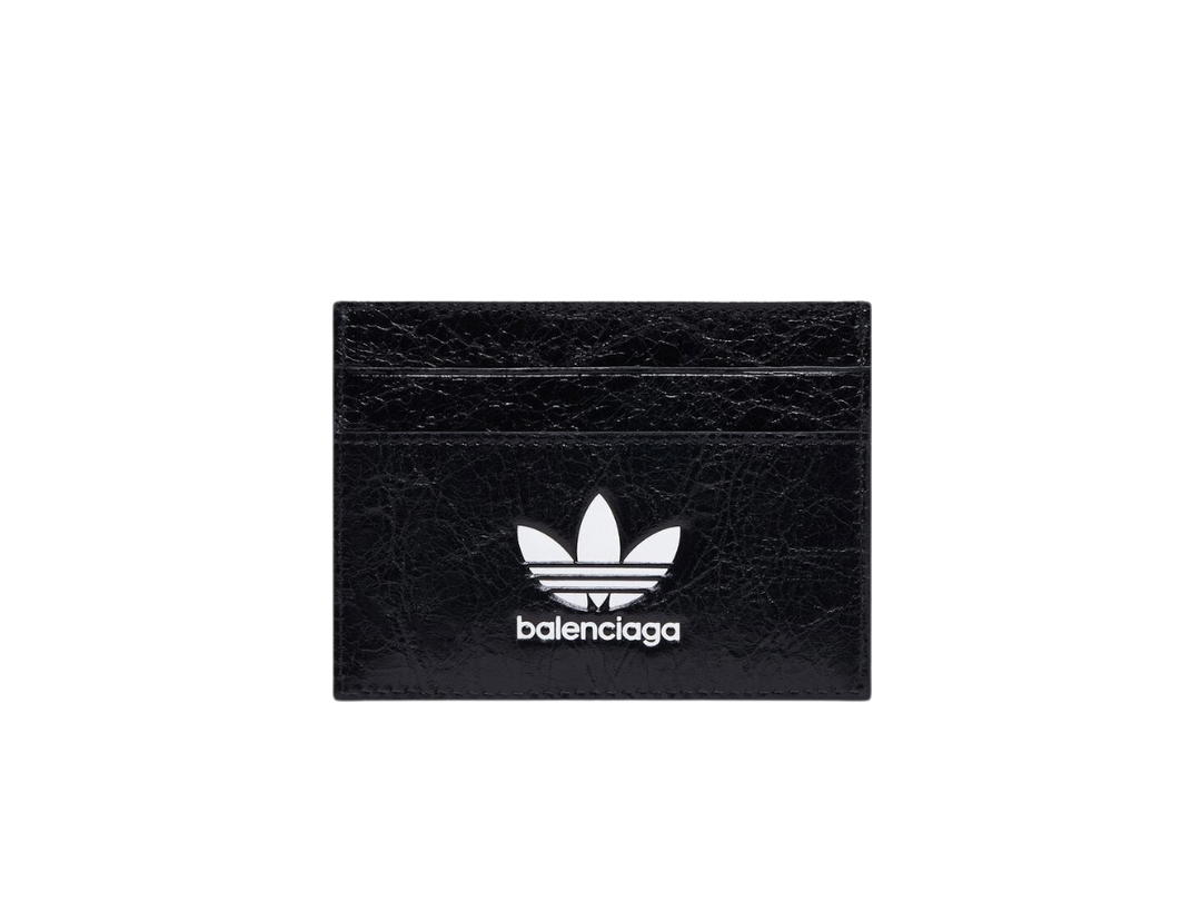 Balenciaga Balenciaga x adidas Card Holder In Arena Lambskin Black-White