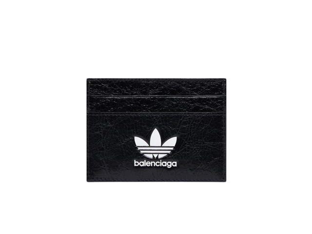 Balenciaga Balenciaga x adidas Card Holder In Arena Lambskin Black-White - view 1