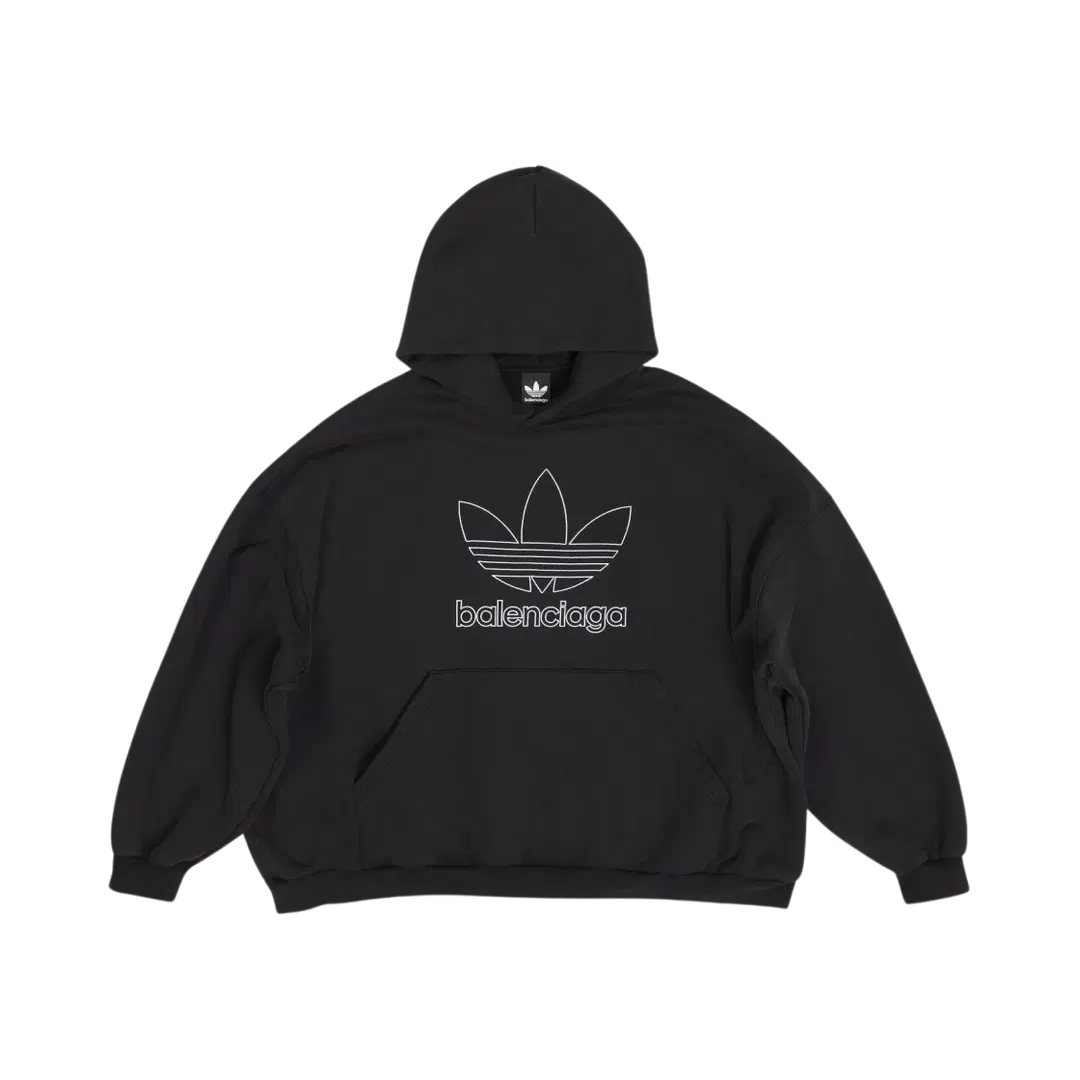 Balenciaga Balenciaga x Adidas Hoodie Large Fit Black