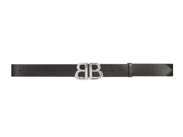 Balenciaga Balenciaga x Gucci Hacker BB Belt in Calfskin in Black - view 1