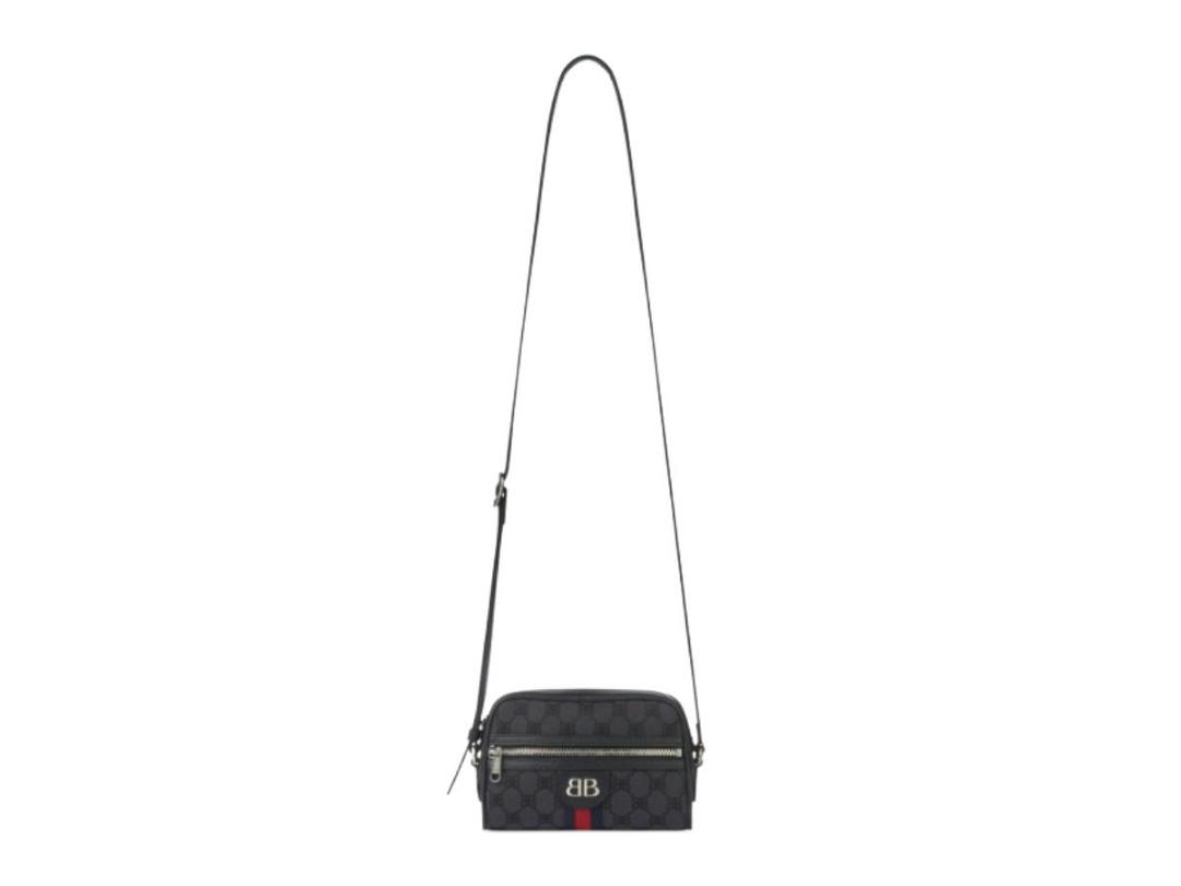 Balenciaga Balenciaga x Gucci Hacker Camera Bag in Canvas Jacquard in Black