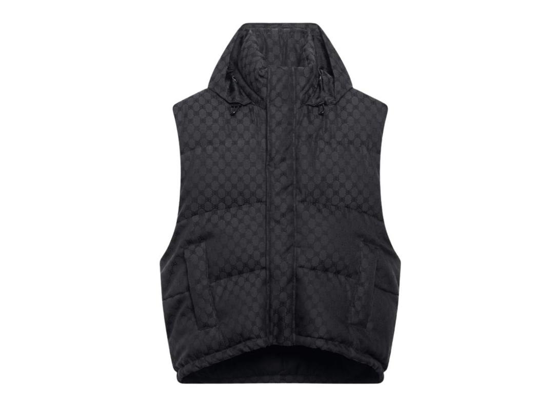 Balenciaga Balenciaga x Gucci Hacker Cocoon Puffer Gilet in Black