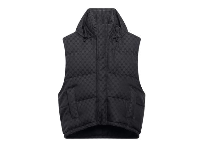 Balenciaga Balenciaga x Gucci Hacker Cocoon Puffer Gilet in Black - view 1