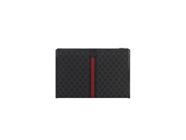 Balenciaga Balenciaga x Gucci Hacker Graffiti Laptop Pouch in Canvas Jacquard in Black - view 2