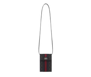Buy Balenciaga x Gucci Hacker Phone Bag in Canvas Jacquard in Black at Sasom – Authentic and Ready to Ship