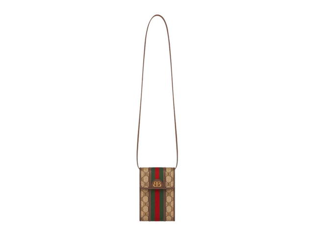 Balenciaga Balenciaga x Gucci Hacker Phone Bag in Coated Canvas in Beige - view 1