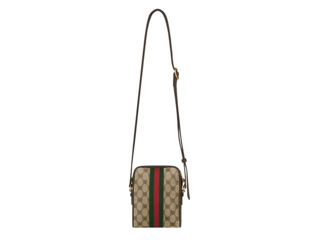 Balenciaga Balenciaga x Gucci Hacker Shoulder Zip Bag in Coated Canvas in Beige - view 2