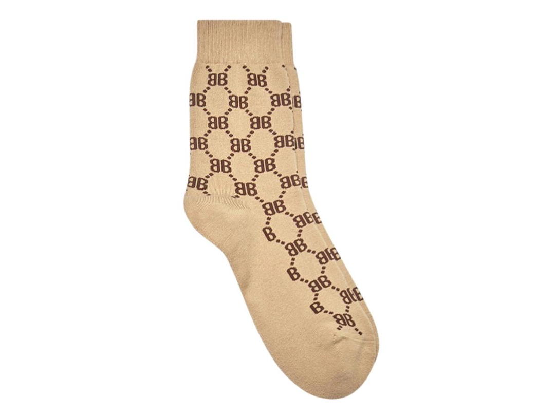 Balenciaga Balenciaga x Gucci Hacker Tennis Socks in Beige