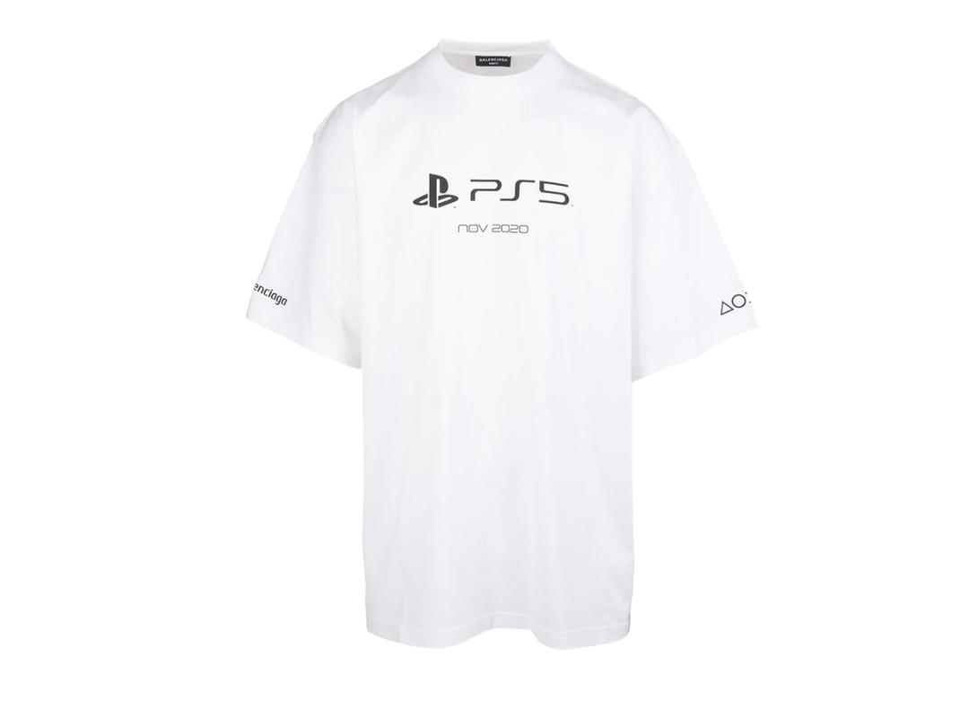 Balenciaga Balenciaga x Sony PS5 Cotton Graphic Release T-Shirt White